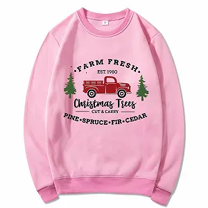 Женский Свитер с круглым вырезом Модный Повседневный Принт с буквами Круглый вырез Длинный рукав Топы synthetic.ua - Фото 1