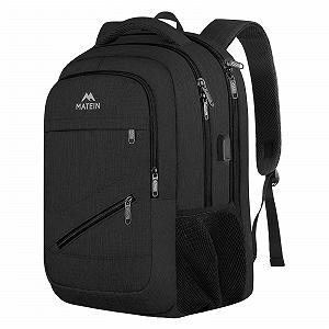 Рюкзак для ноутбука MATEIN 17" USB TSA Водостійкий Чорний - Фото 1