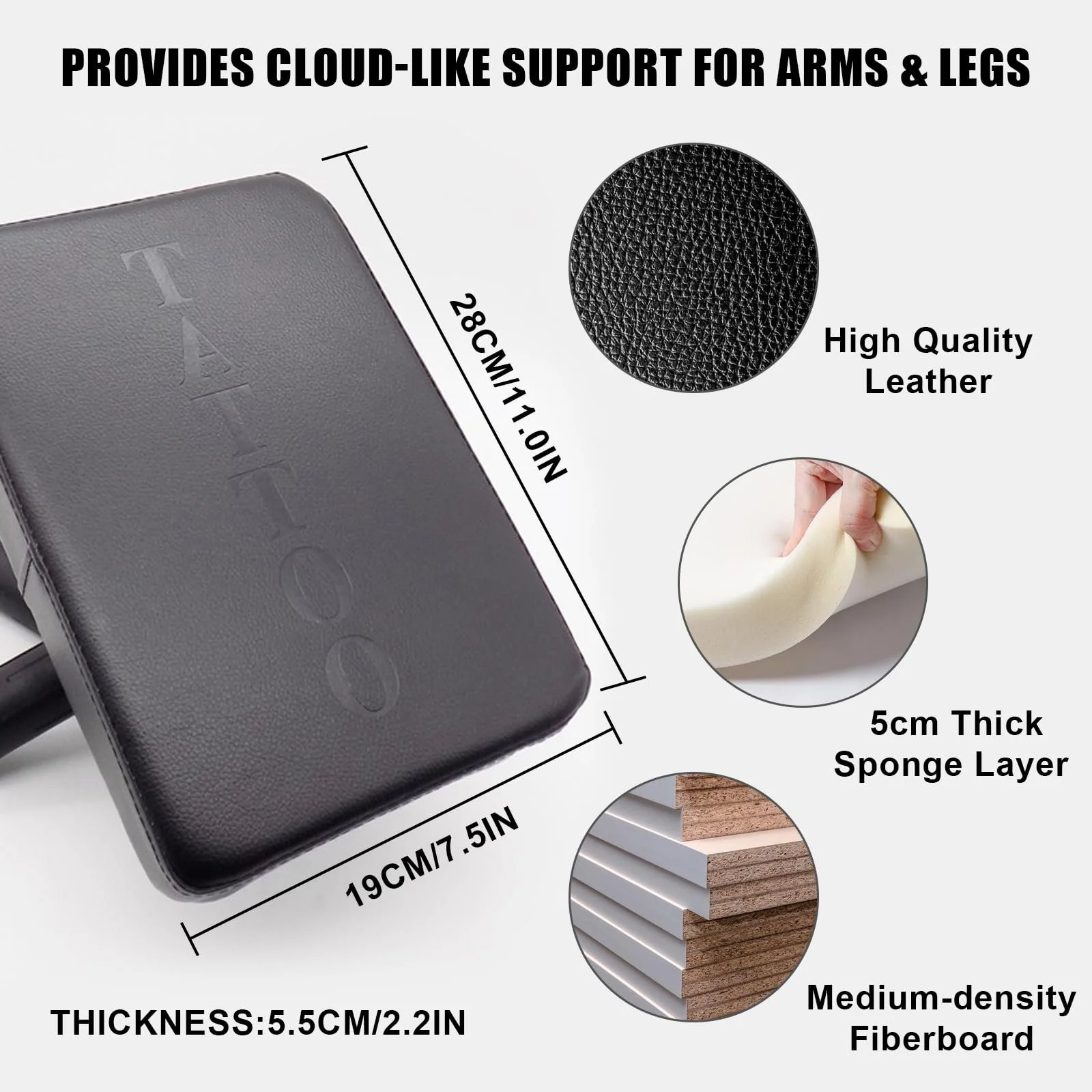 Підставка для рук для татуювання з підносом Регульована по висоті, фото №4