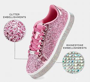 Жіночі Блискучі Кросівки на Платформі LUCKY STEP synthetic.ua - Фото 1