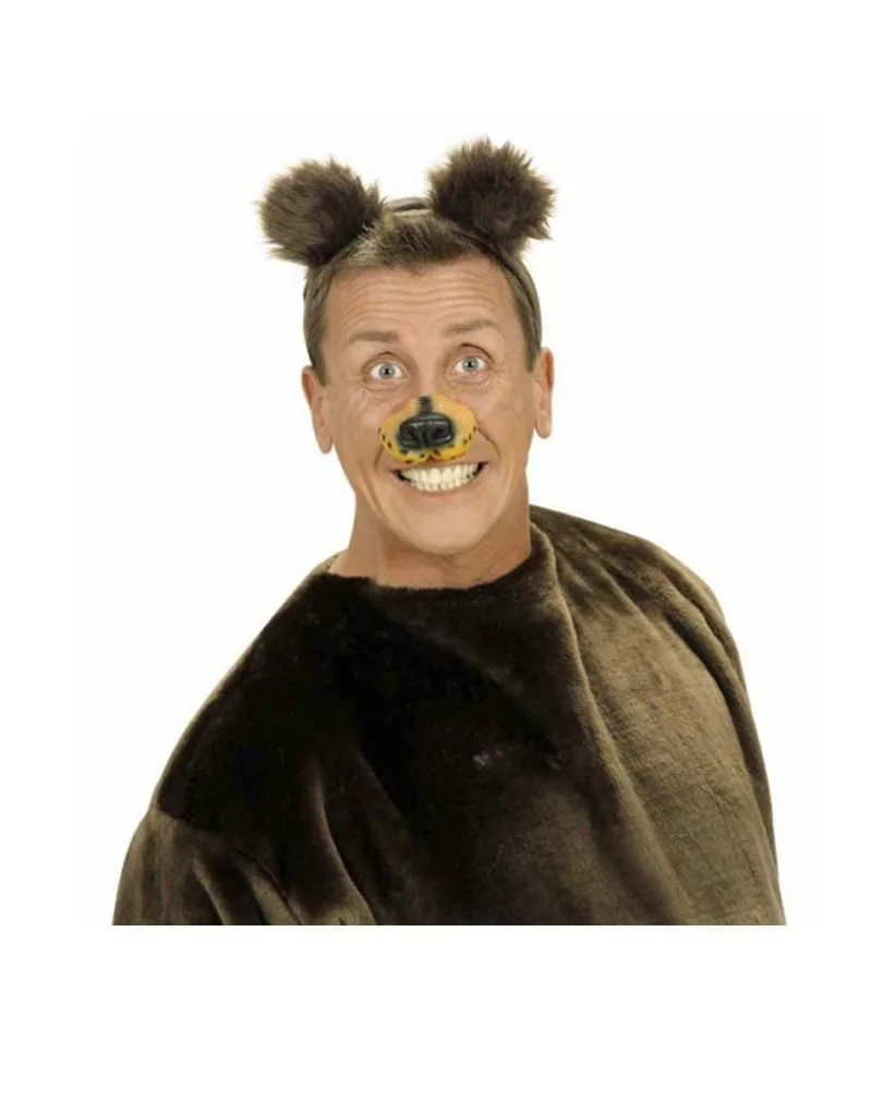 Обруч для волосся Вушка ведмедика М'який Коричневий, фото №3