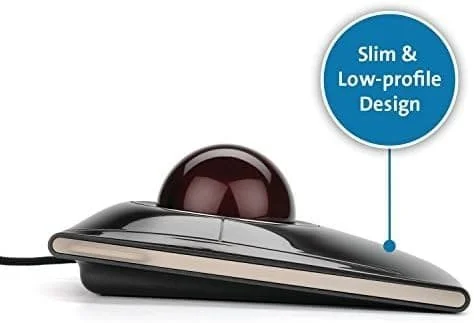 Провідна мишка Kensington SlimBlade Trackball / 1600 DPI / 4 кнопки / Сіра, фото №4 Провідна мишка Kensington SlimBlade Trackball / 1600 DPI / 4 кнопки / Сіра, фото №4