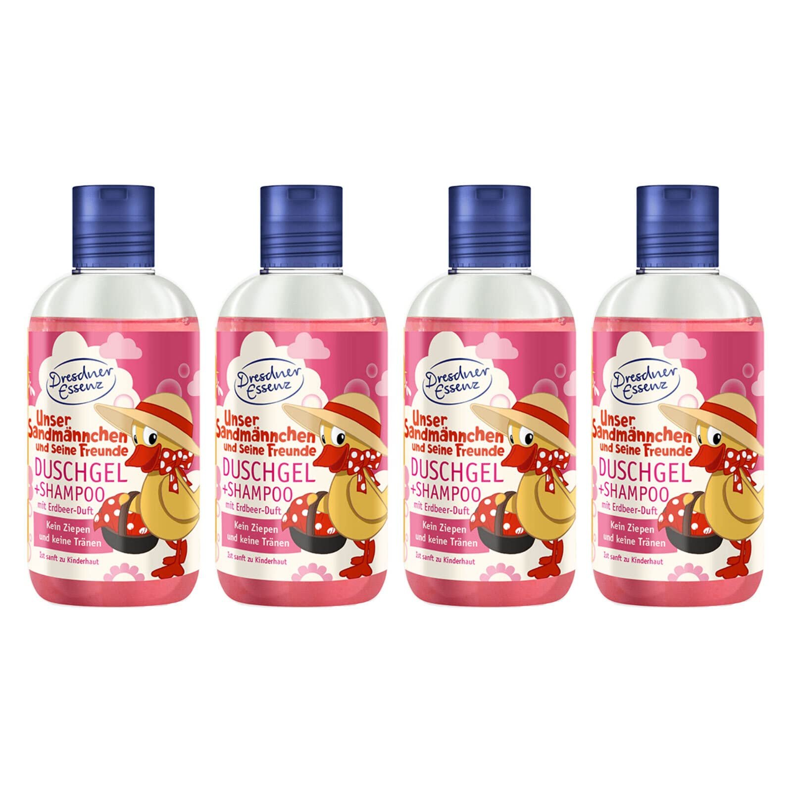 Гель для душу та шампунь Dresden Essenz Schnatterinchen Strawberry 4 x 250 мл, фото №1 Гель для душу та шампунь Dresden Essenz Schnatterinchen Strawberry 4 x 250 мл, фото №1