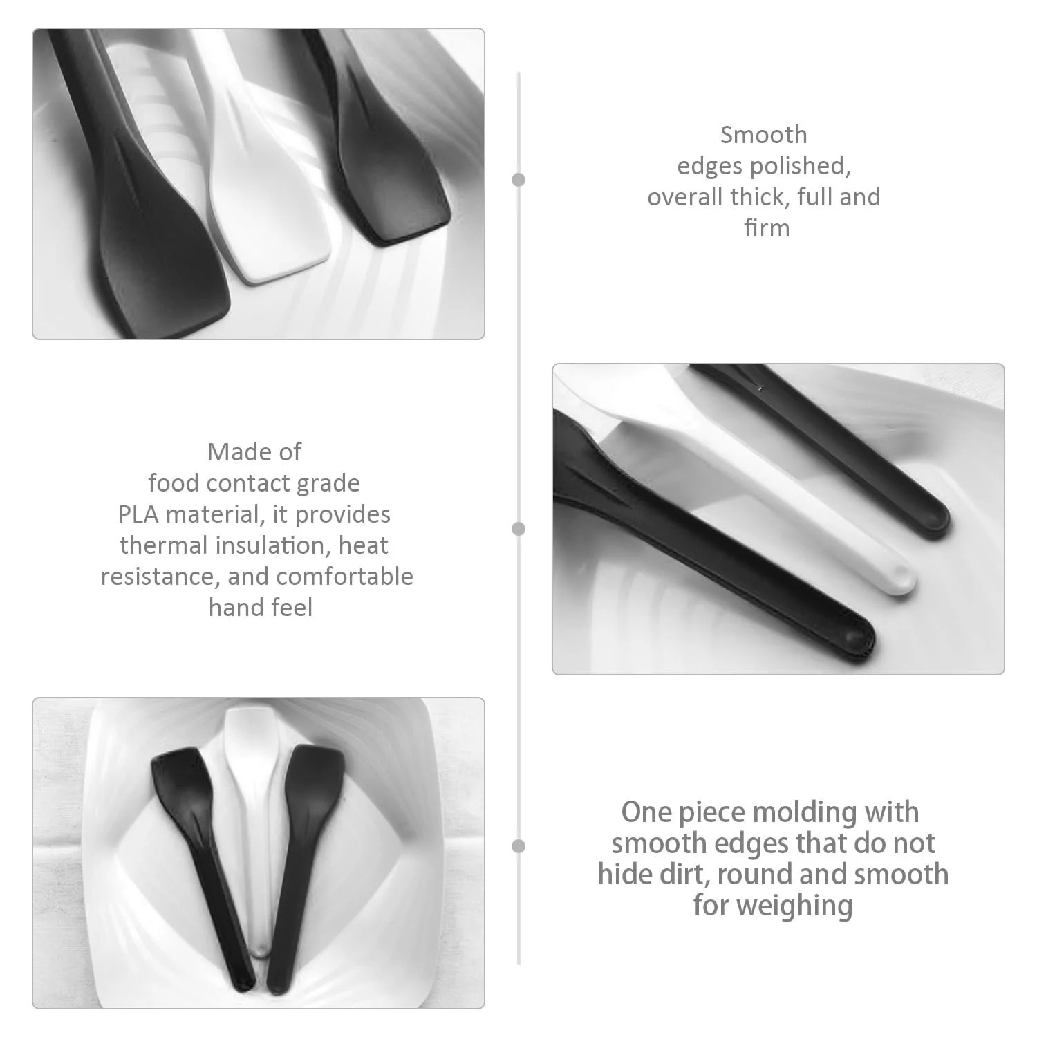 Набір десертних ложок (100 шт), виделки (50 шт), фото №3