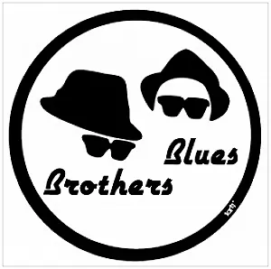 Наліпка-постер 1art1 Blues Brothers Logo, Hats and Sunglasses 9 x 9 см - Фото 1