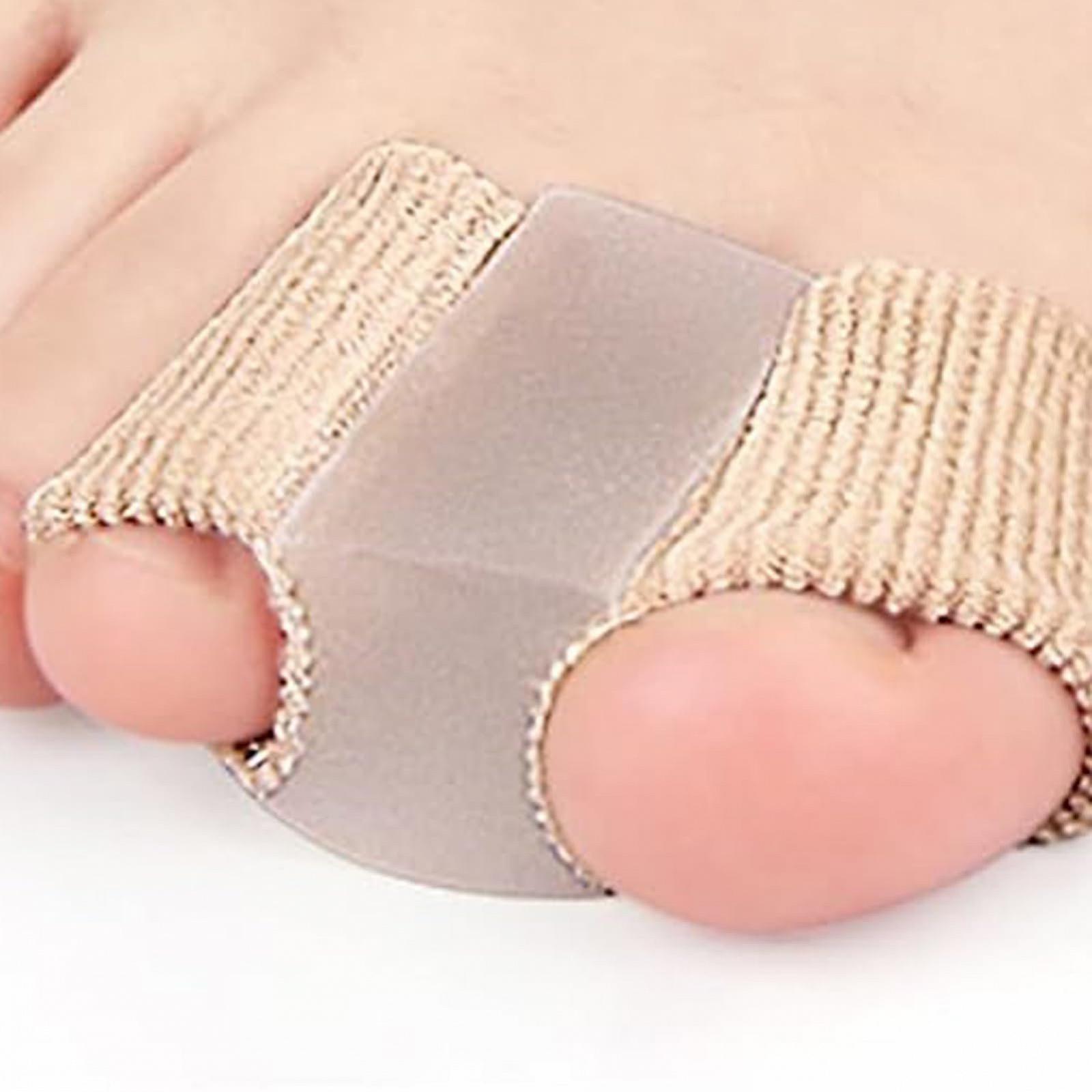 Разделитель для пальцев Valgus, для воспаленных косточек большого пальца, противоскользящий, двойное кольцо, перекрывающие пальцы, Hallux valgus, устройство для облегчения боли, комфортная боль в ногах, 4 шт., S, фото №7