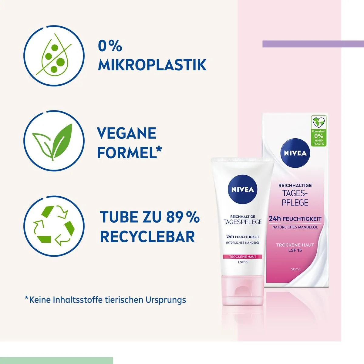Денний крем NIVEA Reichhaltige 24h LSF15 50 мл, фото №4 Денний крем NIVEA Reichhaltige 24h LSF15 50 мл, фото №4