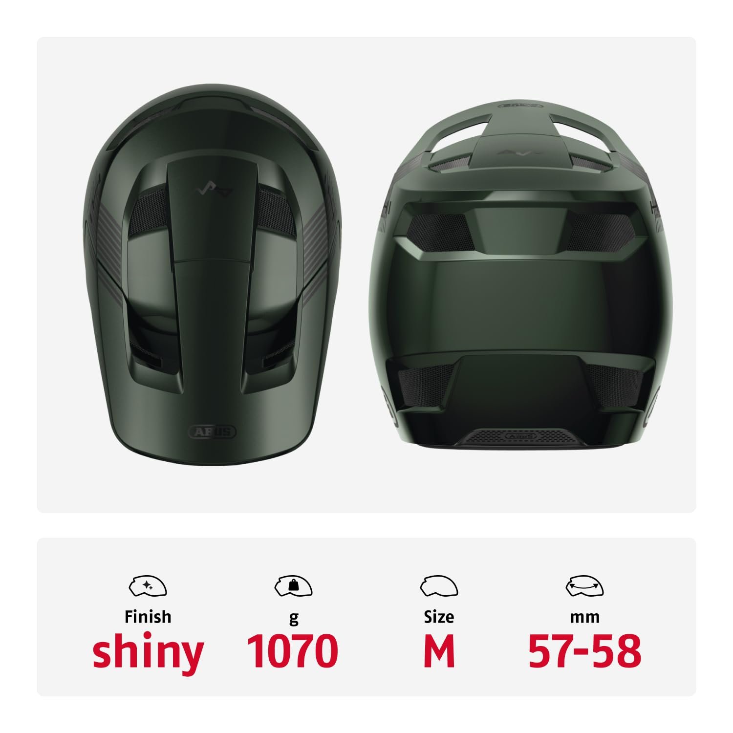 Шолом Downhill ABUS HiDrop з повним захистом обличчя, сертифікований ASTM, із зовнішньою оболонкою ABS для MTB: Downhill, Enduro та Bikepark - для дорослих та молоді, фото №3