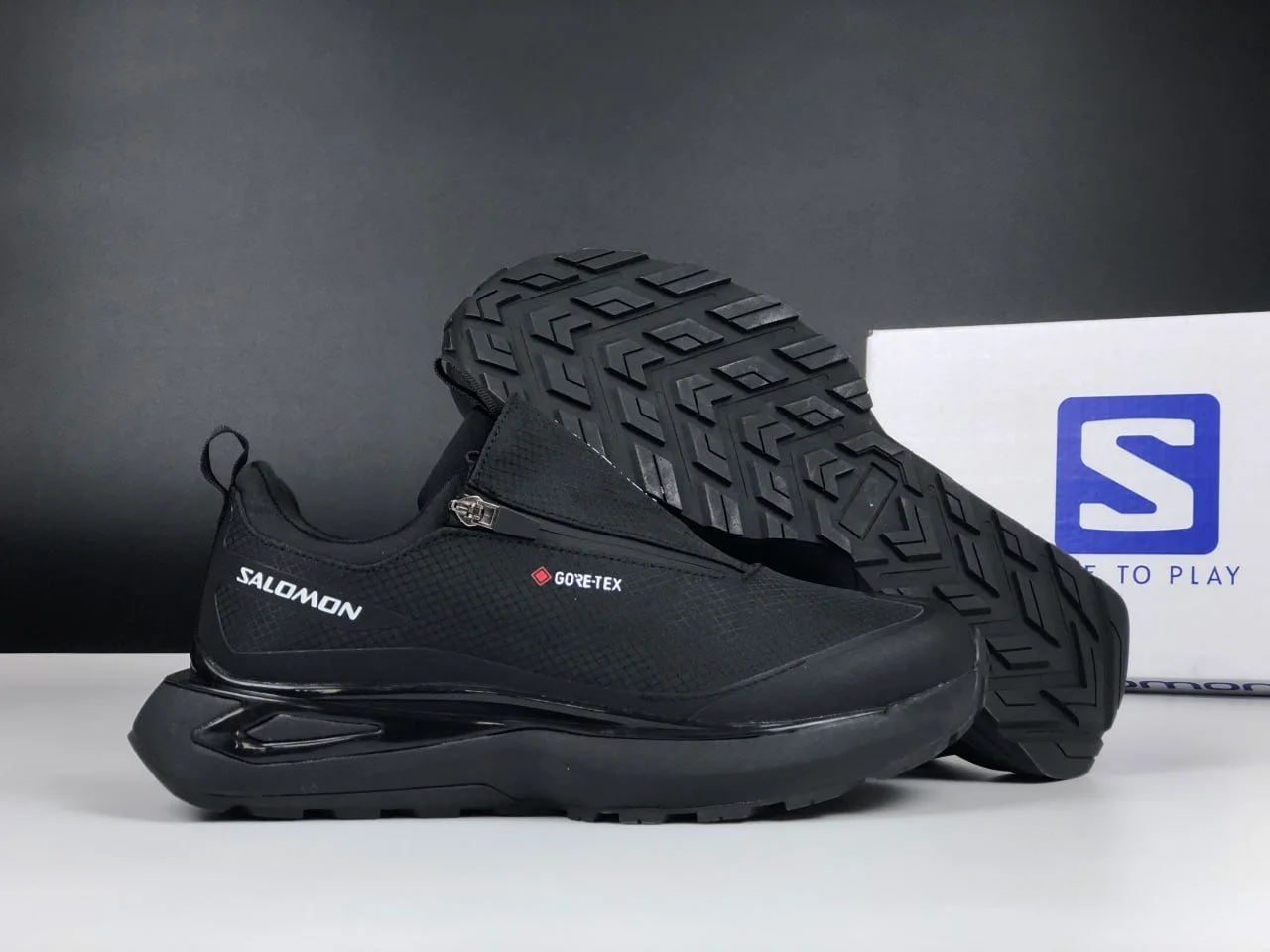 Чоловічі термо кросівки Salomon Odyssey Gore-Tex чорні осінь зима, фото №2 Чоловічі термо кросівки Salomon Odyssey Gore-Tex чорні осінь зима, фото №2