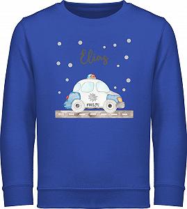 Свитшот Shirtracer Детский свитер для мальчиков и девочек Полиция Синий Машина Федеральной полиции Полицейский - Фото 1