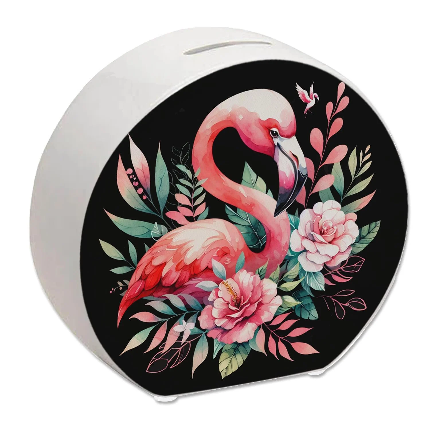 Скарбничка Pink Flamingo Птах керамічна, фото №1