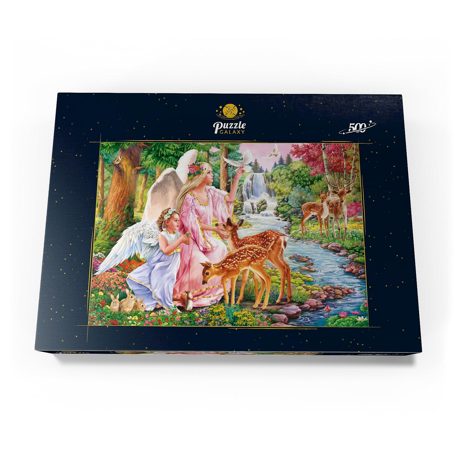 Пазл MyPuzzle Special Collection by Puzzle Galaxy Angel and Deer by the River (Ангел і олень біля річки) 500 деталей 48 x 34 см, фото №4