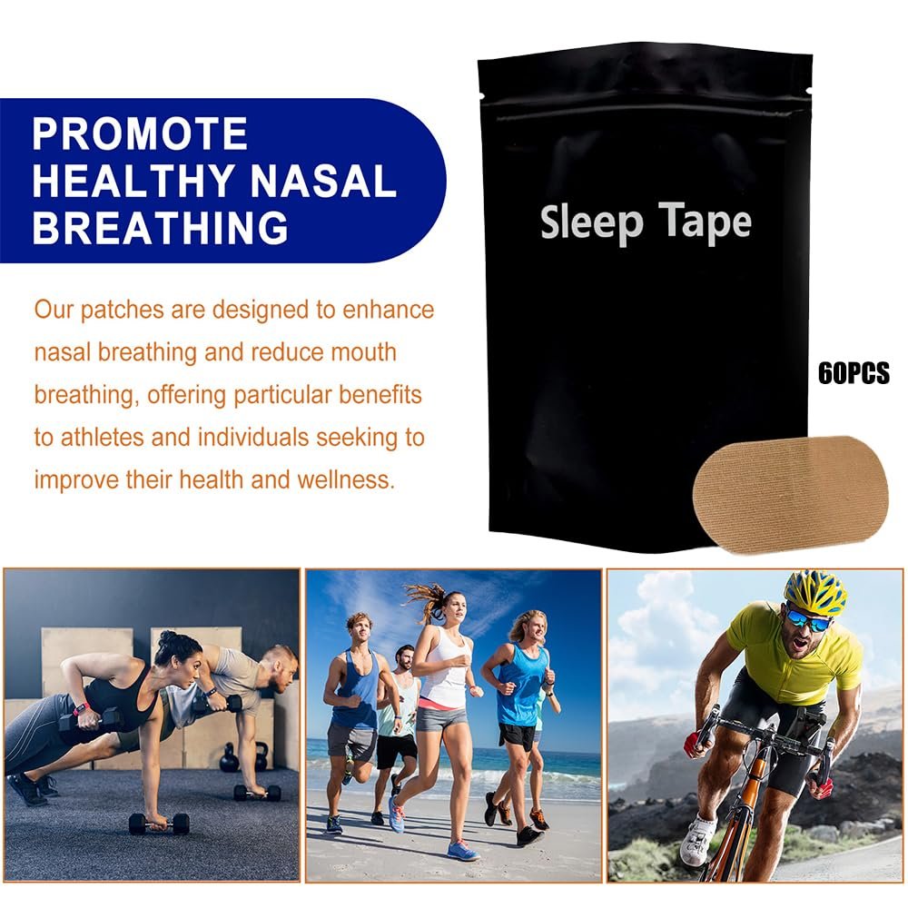 Смужки для рота від хропіння, 60 шт, колір шкіри, фото №6