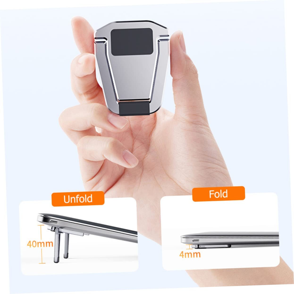 Підставка для ноутбука LALAFINA Алюмінієва Ергономічна для кращої циркуляції повітря та стабільності Колір випадковий, фото №5