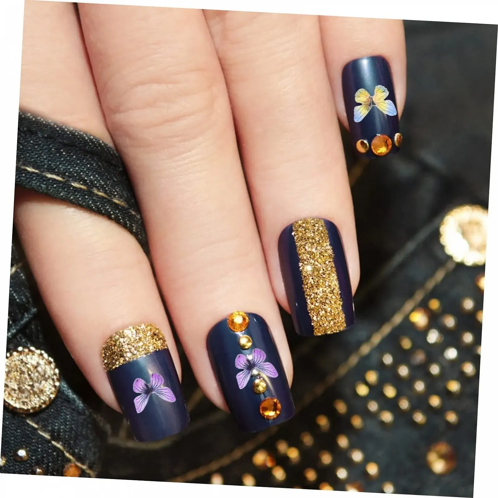 Метелики Healeved, 3 коробки, пласкі камені, прикраси для манікюру, фото №6