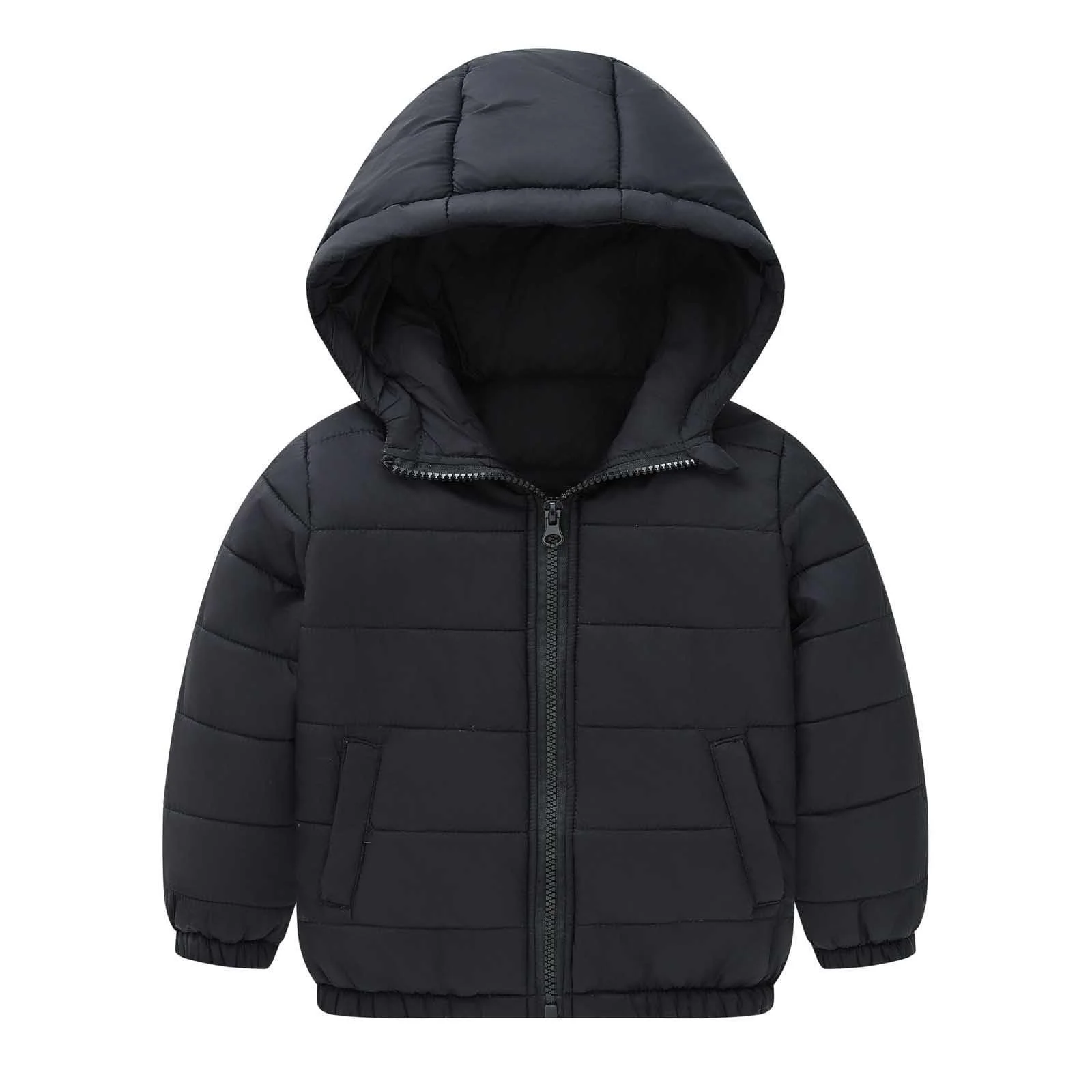 Детская пуховая куртка с капюшоном, утепленная куртка для девочек, пуховик с капюшоном, водоотталкивающая зимняя куртка с длинными рукавами, стеганая куртка с капюшоном, легкая хлопковая куртка, пуховик, фото №1