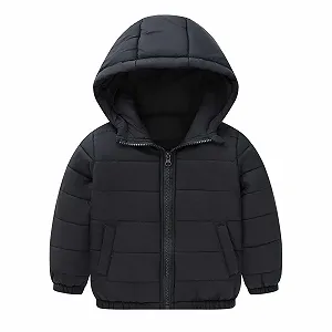 Детская пуховая куртка с капюшоном, утепленная куртка для девочек, пуховик с капюшоном, водоотталкивающая зимняя куртка с длинными рукавами, стеганая куртка с капюшоном, легкая хлопковая куртка, пуховик - Фото 1