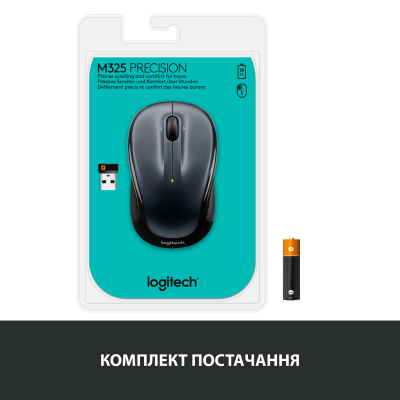 Мышка Logitech M325s Wireless Dark Silver (910-006812), фото №8