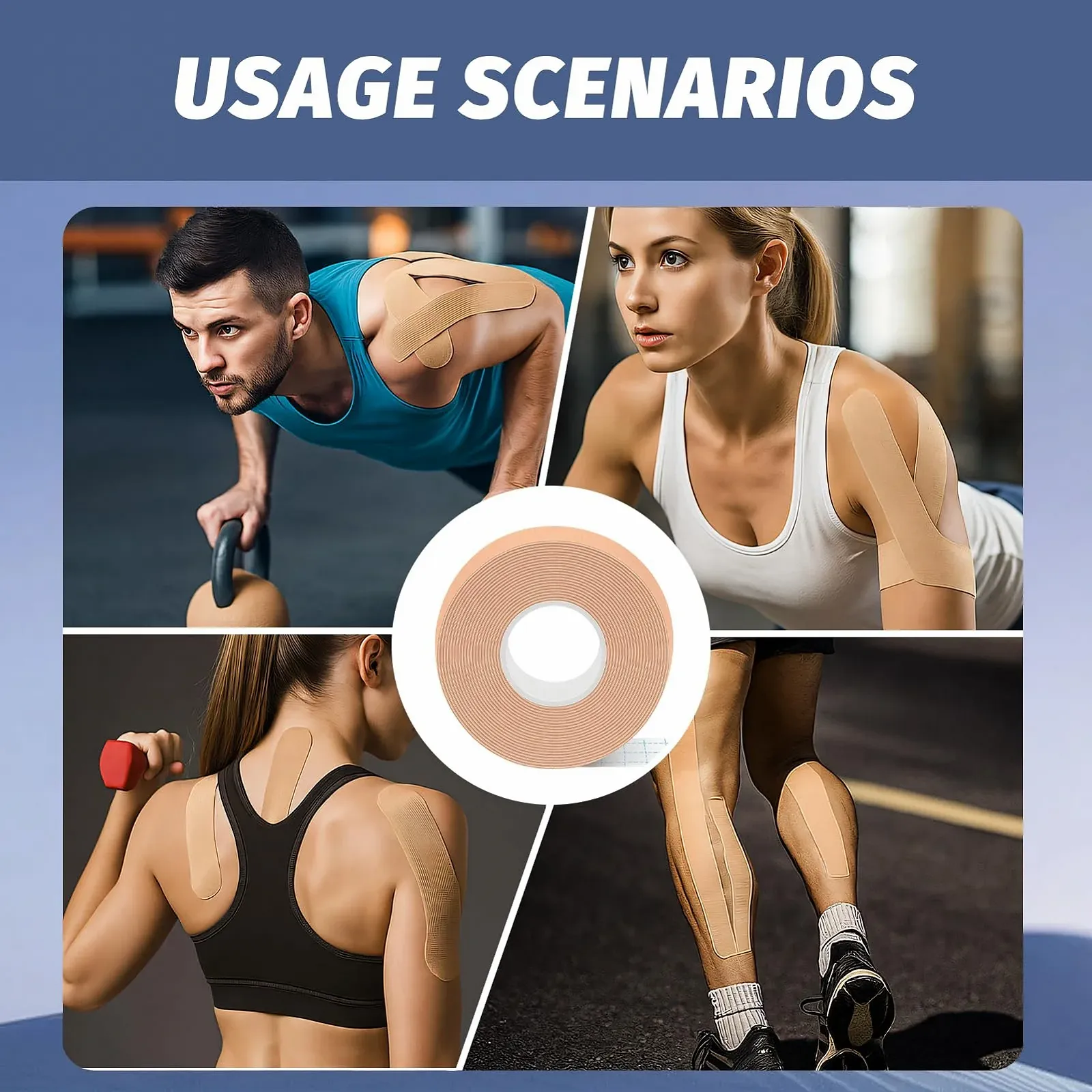 Лента для подтяжки лица 2.5 см × 5 м, для укрепления и подтягивания кожи, фото №6