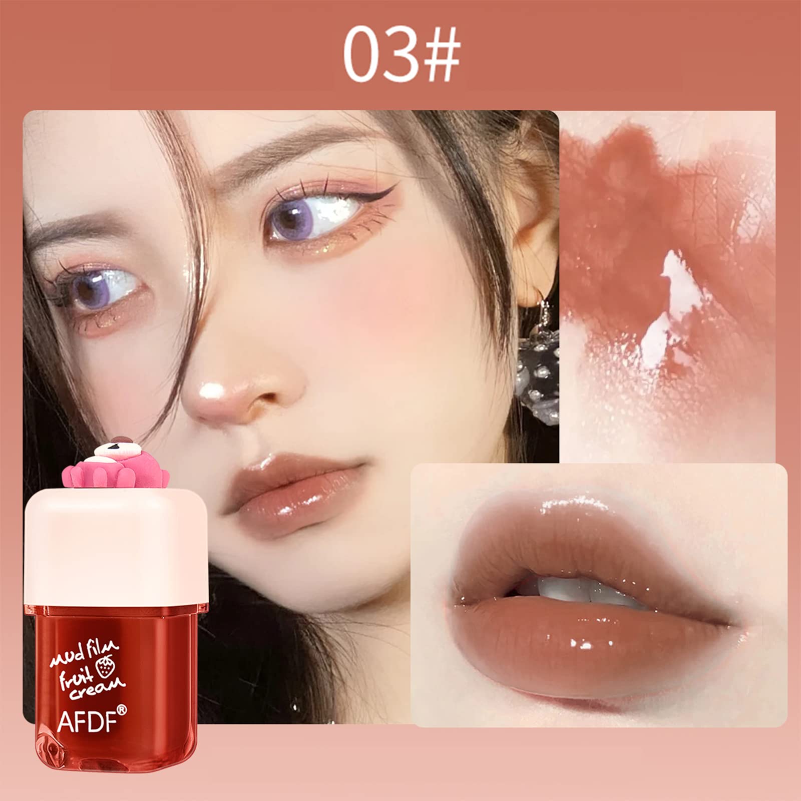 Набор тинтов для губ Mrettick Stain Tint 4 цвета увлажняющий стойкий натуральный водостойкий, фото №4