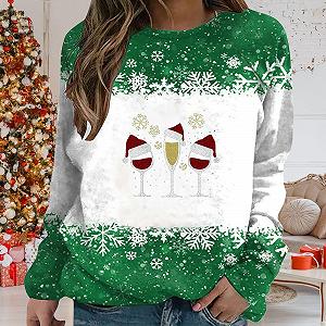 Уродливый Рождественский Свитер Женский Зимний Рождественский Свитер Рождественский Свитер Семейный Рождественский Флис Длинный Рукав Спортивная Одежда synthetic.ua - Фото 1