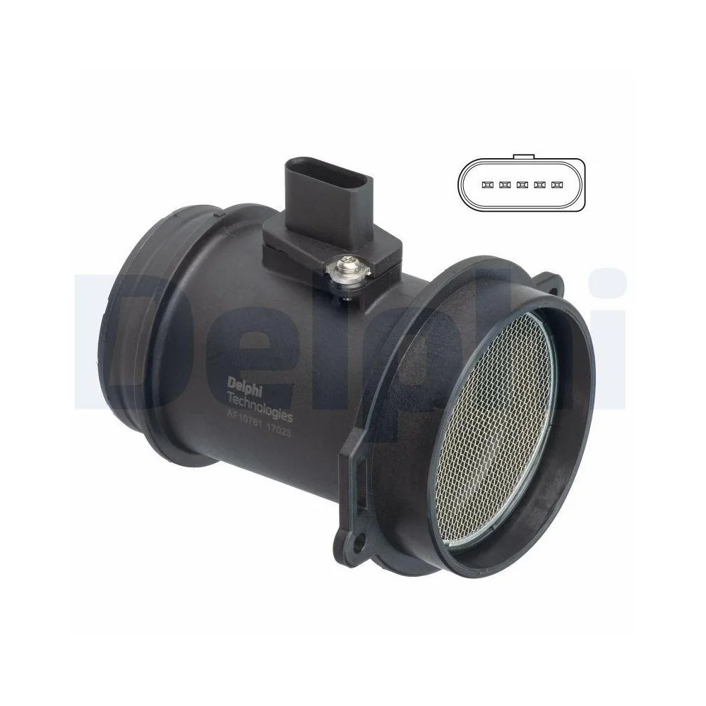 Витратомір повітря Delphi AF10761-12B1 для Audi, фото №1