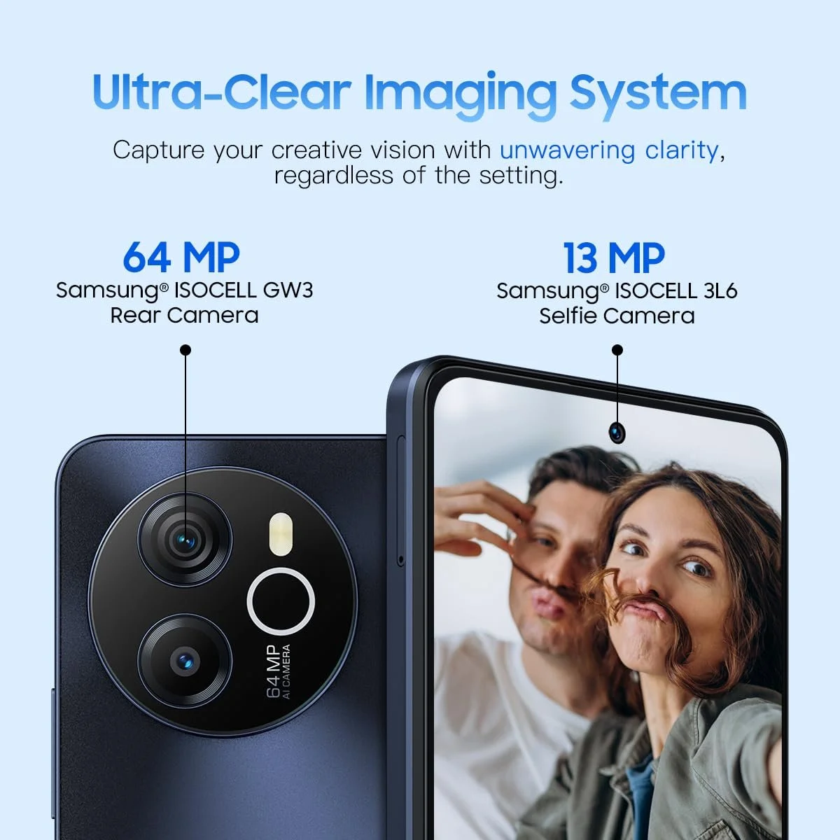Смартфон Blackview Shark 8 16GB + 256GB 6.78 дюйма FHD+ 120Hz 64MP + 13MP 33W 3 слота для карт Android 13 Smart-K Box Speaker GPS NFC Синий, фото №4