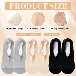 Женские носки-невидимки (6 пар) synthetic.ua - Фото 1