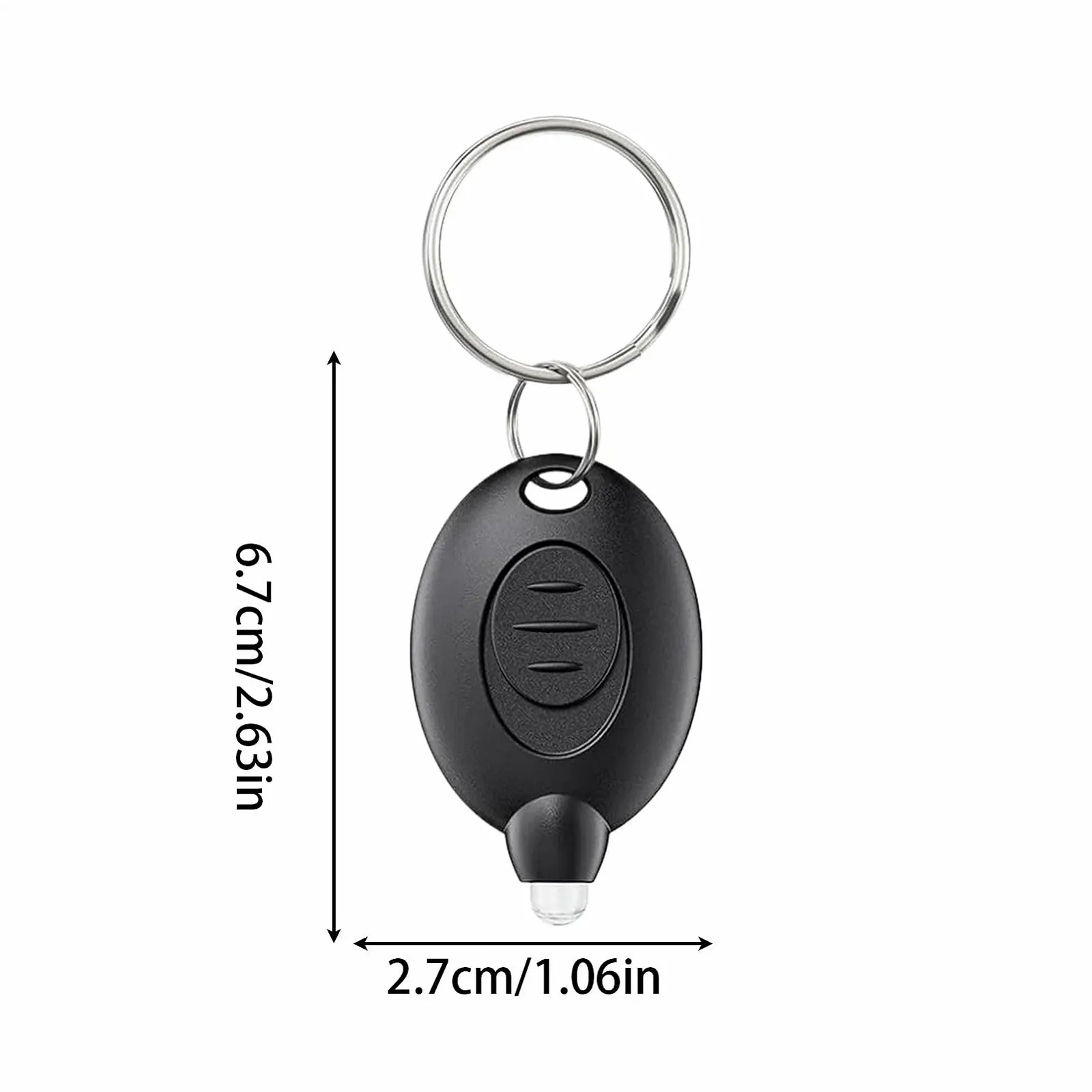 Набір 5 LED ліхтариків-брелоків, Міні LED  14 люмен, портативний ультра-яскравий на батарейках для походів та аварійного освітлення, фото №7