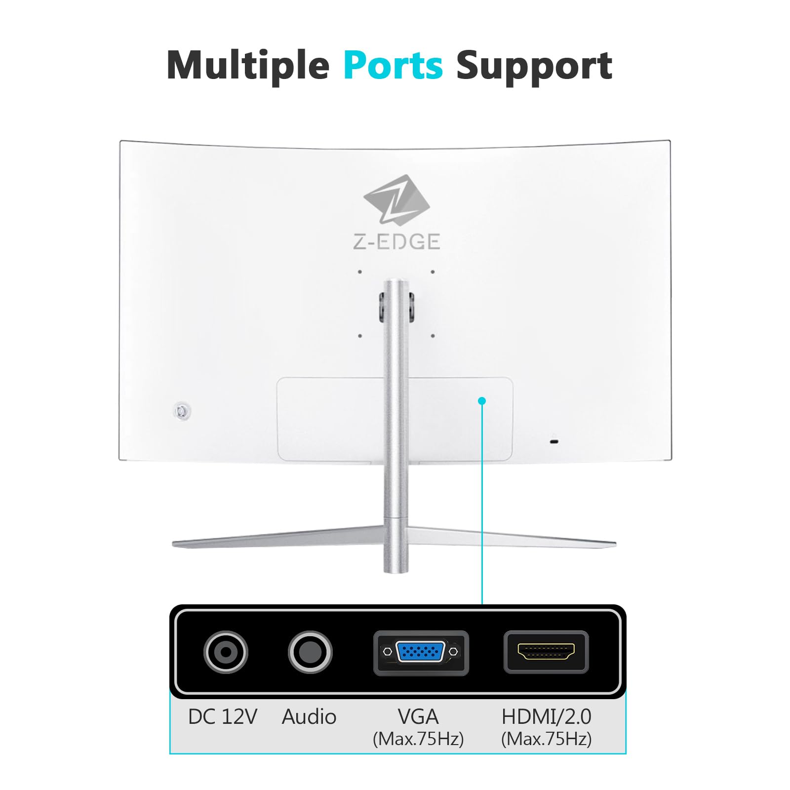 Монітор 27" Z-Edge U27C Full HD VA 75 Гц, фото №6