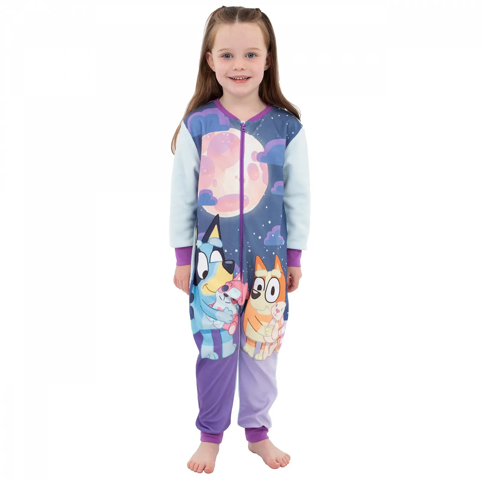 Піжама BlueY Блакитний Фіолетовий One Size Мультяшні Штани Дитячі Унісекс Блуі та Бінго, фото №2 Піжама BlueY Блакитний Фіолетовий One Size Мультяшні Штани Дитячі Унісекс Блуі та Бінго, фото №2