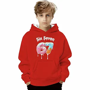 Худі з принтом 67, теплий synthetic.ua - Фото 1