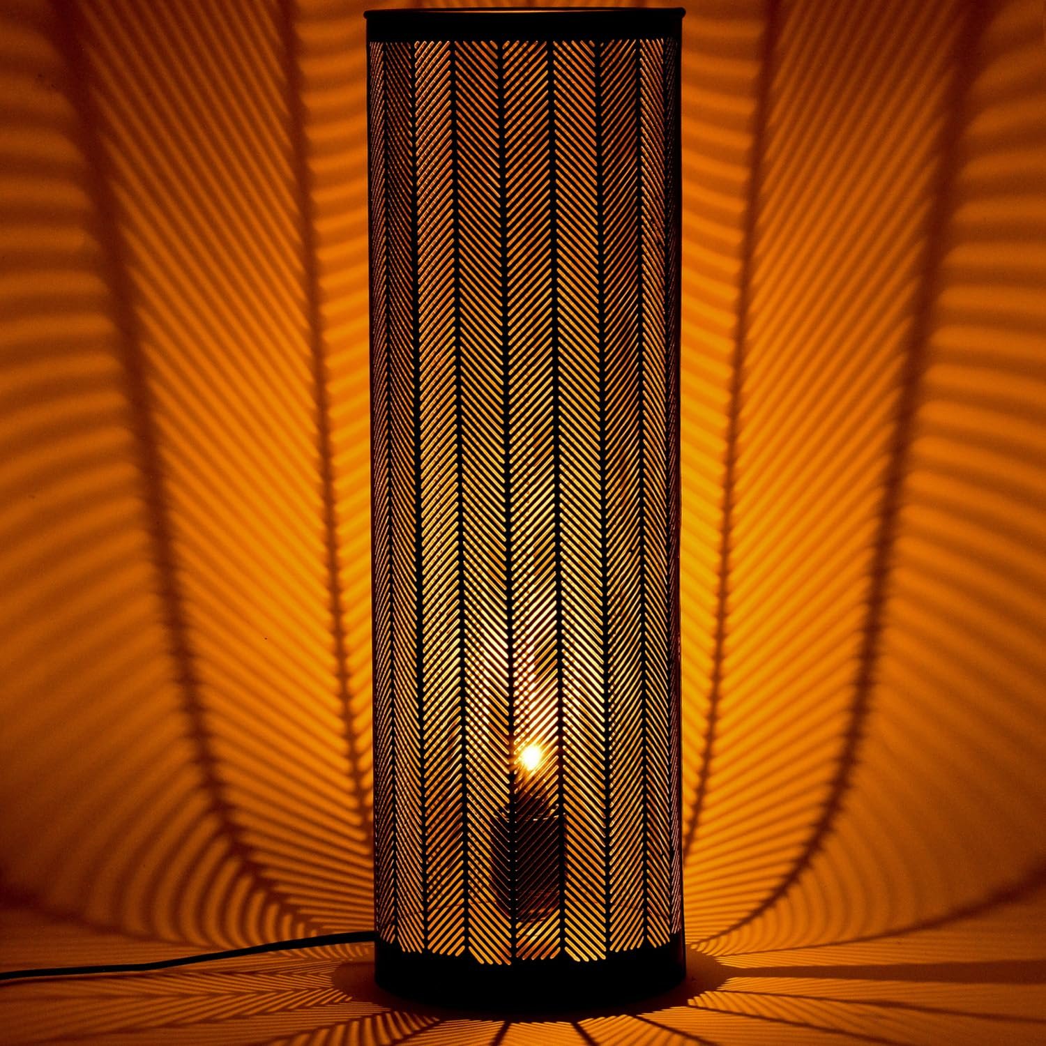 Настільна лампа Marrakech Aigna 48 см Метал E27 Чорно-золота, фото №3