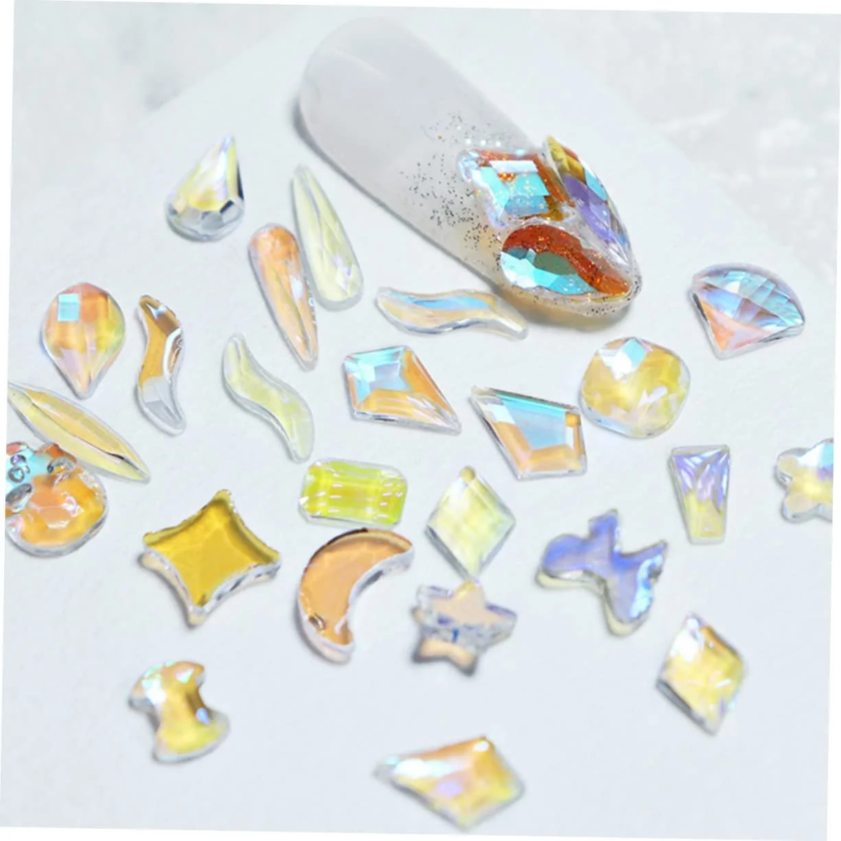 Стрази 3 пакетики Смола Стрази Flatback для саморобних прикрас, фото №8