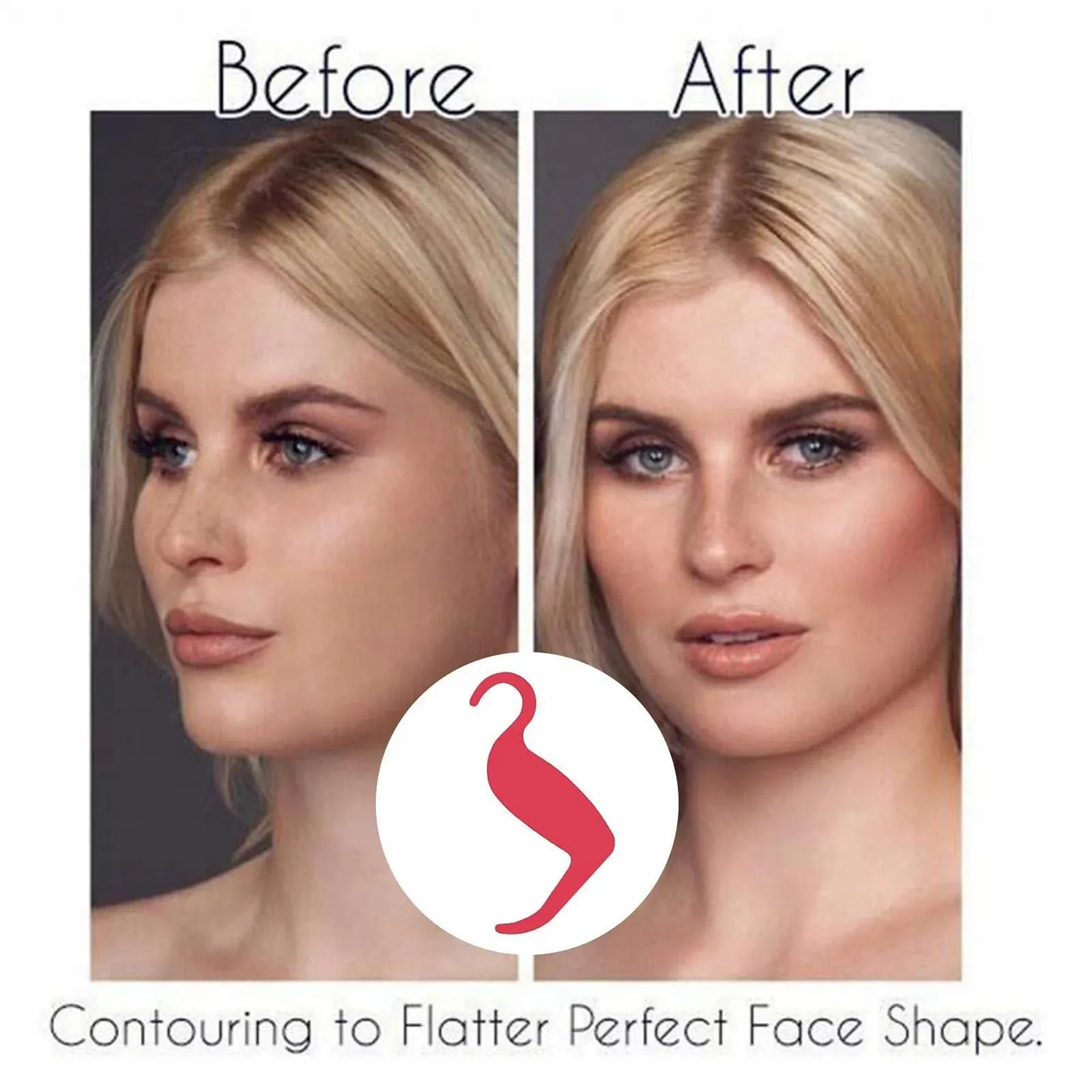 Набір трафаретів для макіяжу WEITING, інструменти для макіяжу, формувач брів, картка для підводки очей, палітра для контурів носа, органайзер контурування щік і носа, фото №4