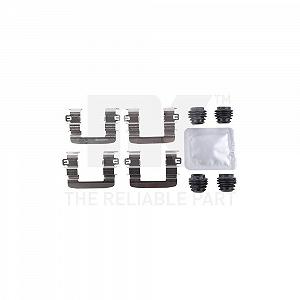 Комплект аксесуарів, гальмівні колодки NK 7934001, передній міст - Фото 1