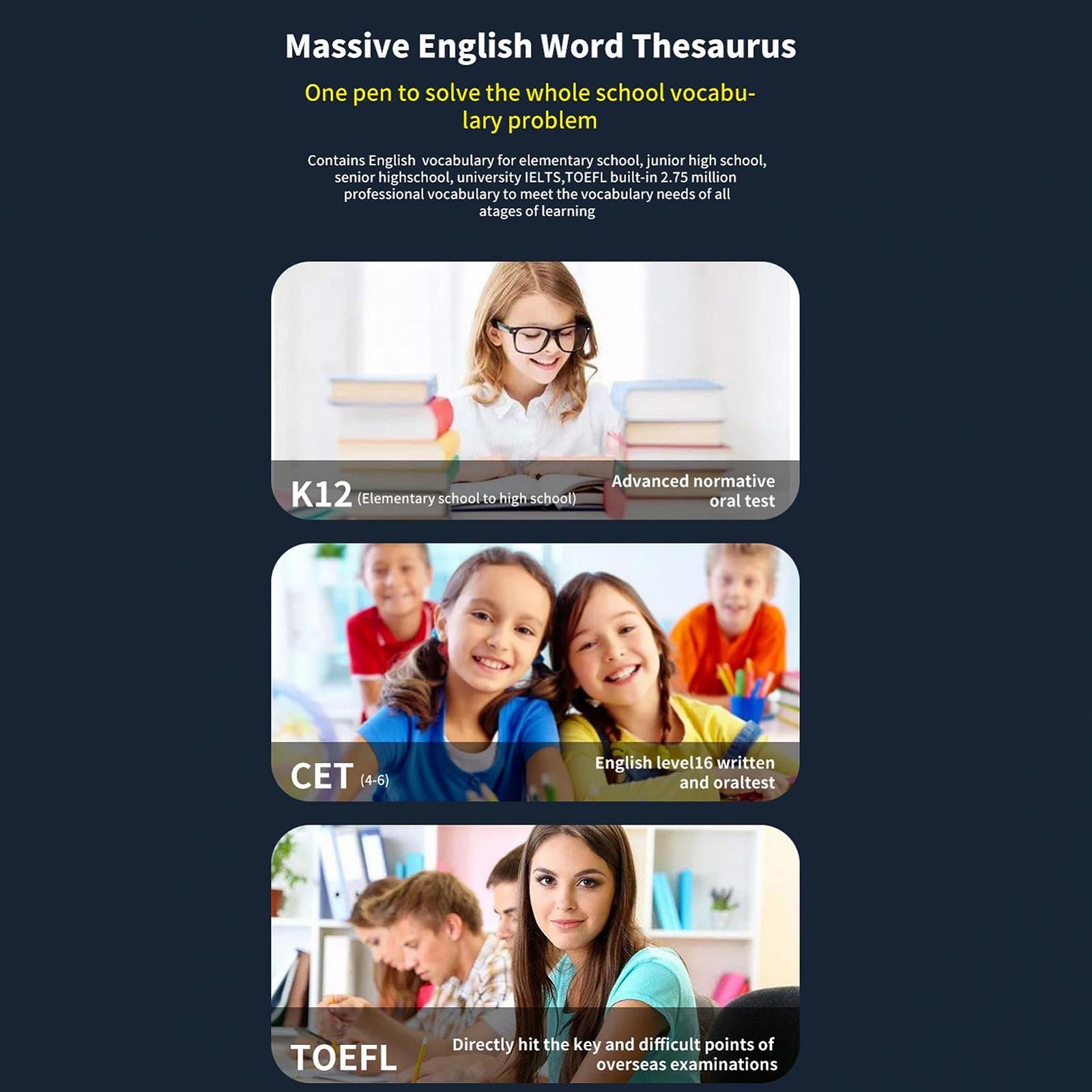 Ручка-переводчик Haofy с функцией сканирования и перевода для легкого чтения и понимания студентами и профессионалами, порт зарядки Type-C, фото №3