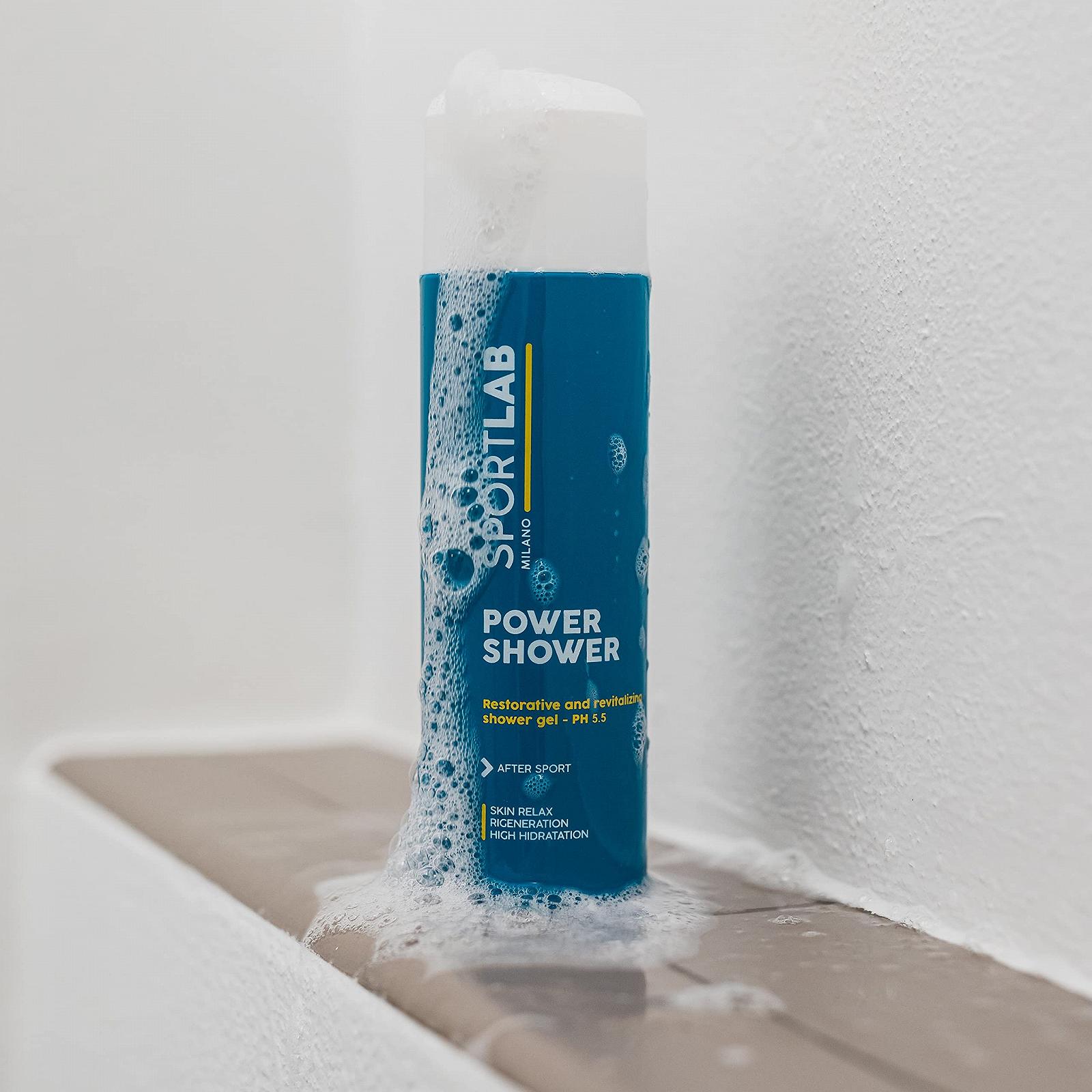 Гель для душу та волосся SPORTLAB Milano Power Shower регенеруючий pH 5.5 200 мл, фото №7