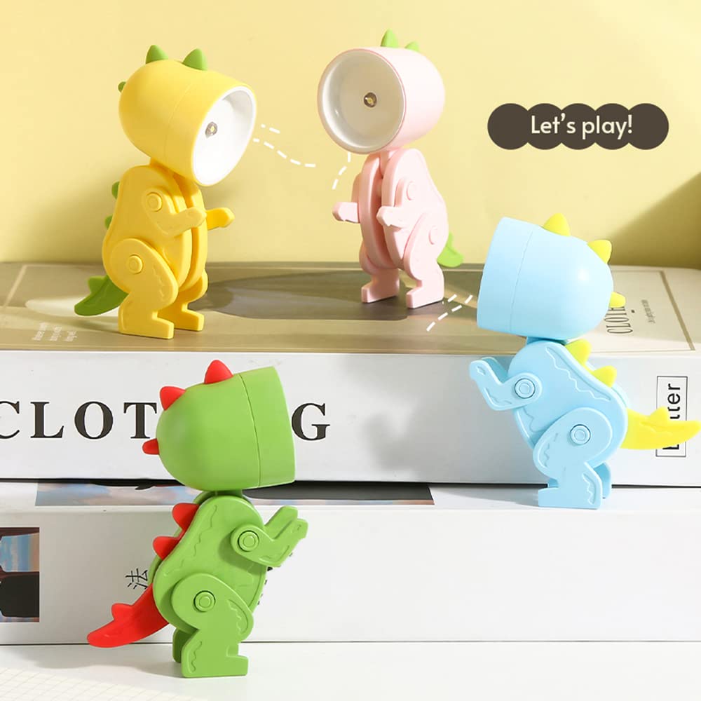 Светильник Irishom Cartoon Night Light Детская лампа Мини динозавр LED Настольная лампа с регулируемым углом, фото №6