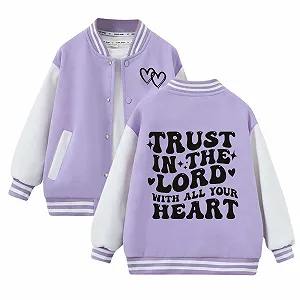 Софтшелл куртка для девочки Generisch с принтом букв на спине, переходная куртка, бомбер на пуговицах, теплые осенние топы, школьные зимние детские куртки, софтшелл куртки для активного отдыха - Фото 1