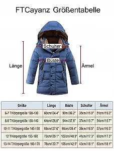 Зимова куртка FTCayanz для хлопчиків і дівчаток, з капюшоном synthetic.ua - Фото 1