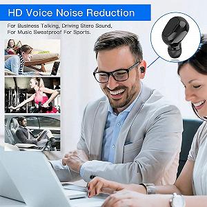 Навушники HOSPAOP Bluetooth в Вухо Спорт Бездротові L21 Bluetooth 5.0 Стерео Шумопоглинання Зарядний Бокс Вбудований Мікрофон synthetic.ua - Фото 1