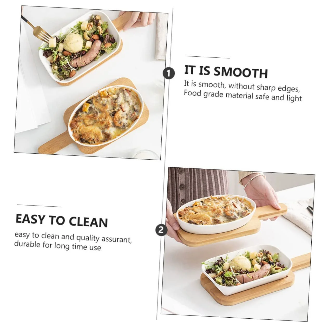 Форма для запекания SOIMISS овальная керамическая антипригарная, фото №7