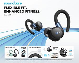 Наушники Anker Soundcore Sport X20 ANC black synthetic.ua - Фото 1