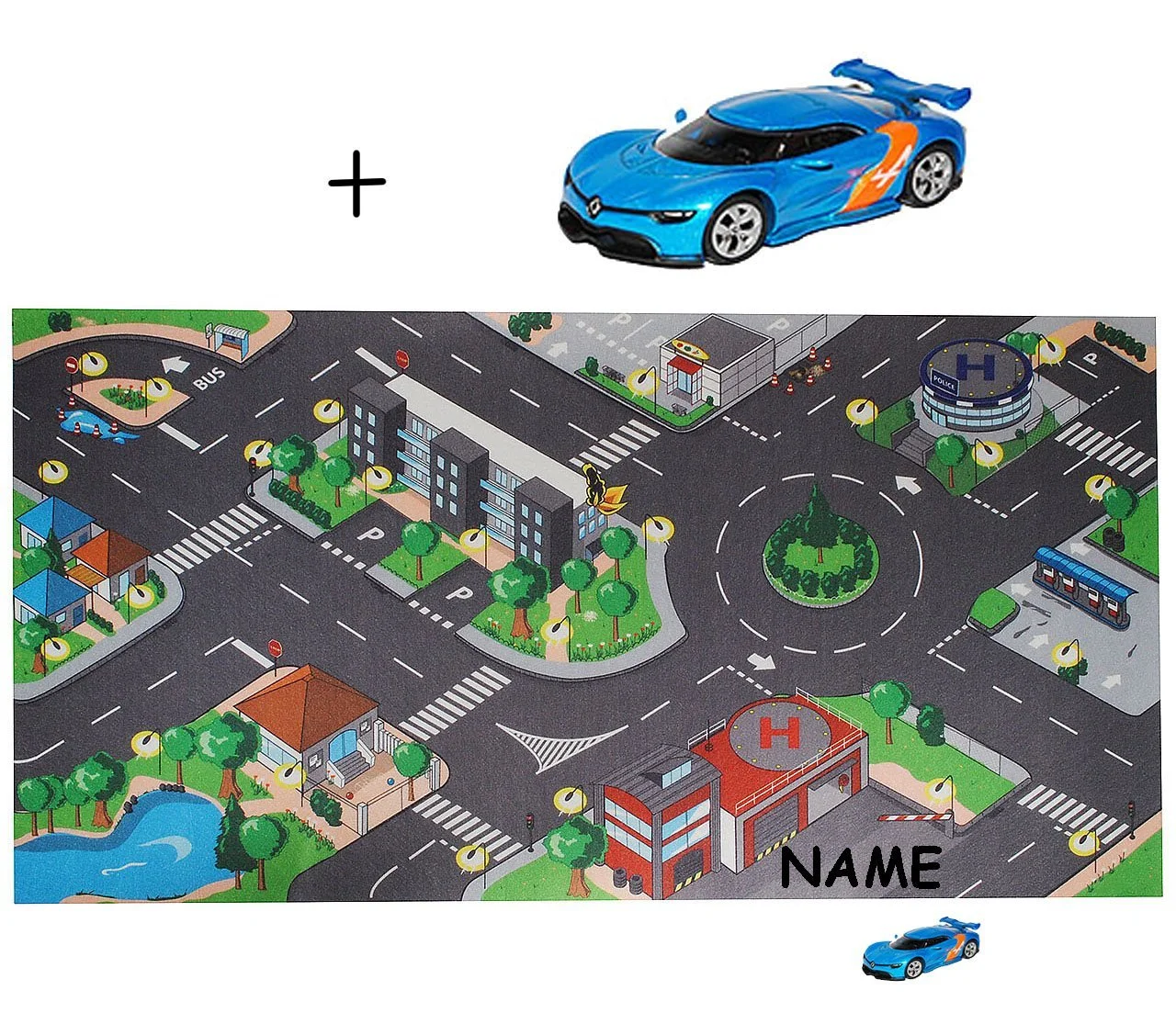 Коврик alles-meine.de GmbH большой город с улицами, фото №2 Коврик alles-meine.de GmbH большой город с улицами, фото №2