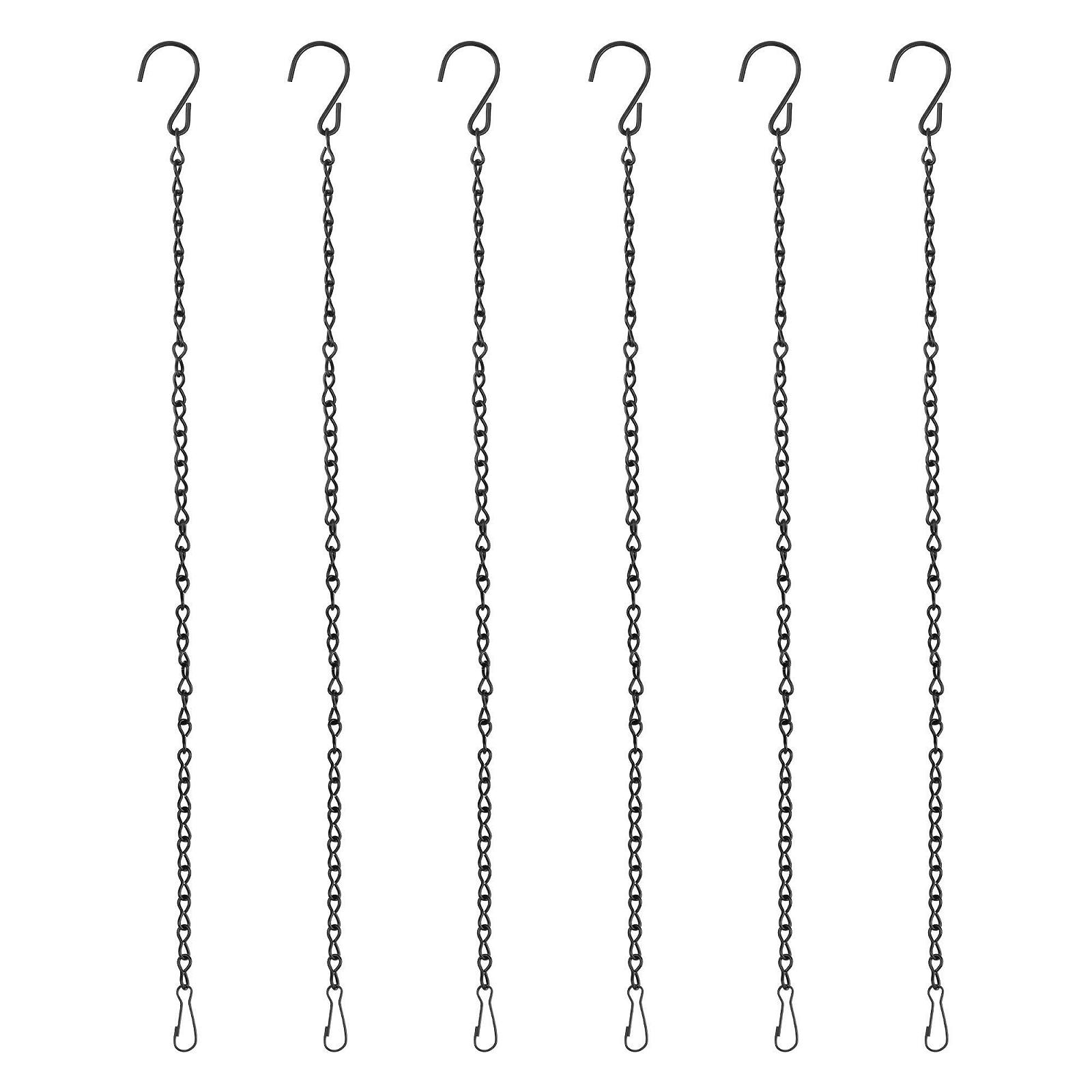 Ланцюги для підвісних кошиків 6 шт. 50 см металеві з гачками, фото №1 Ланцюги для підвісних кошиків 6 шт. 50 см металеві з гачками, фото №1