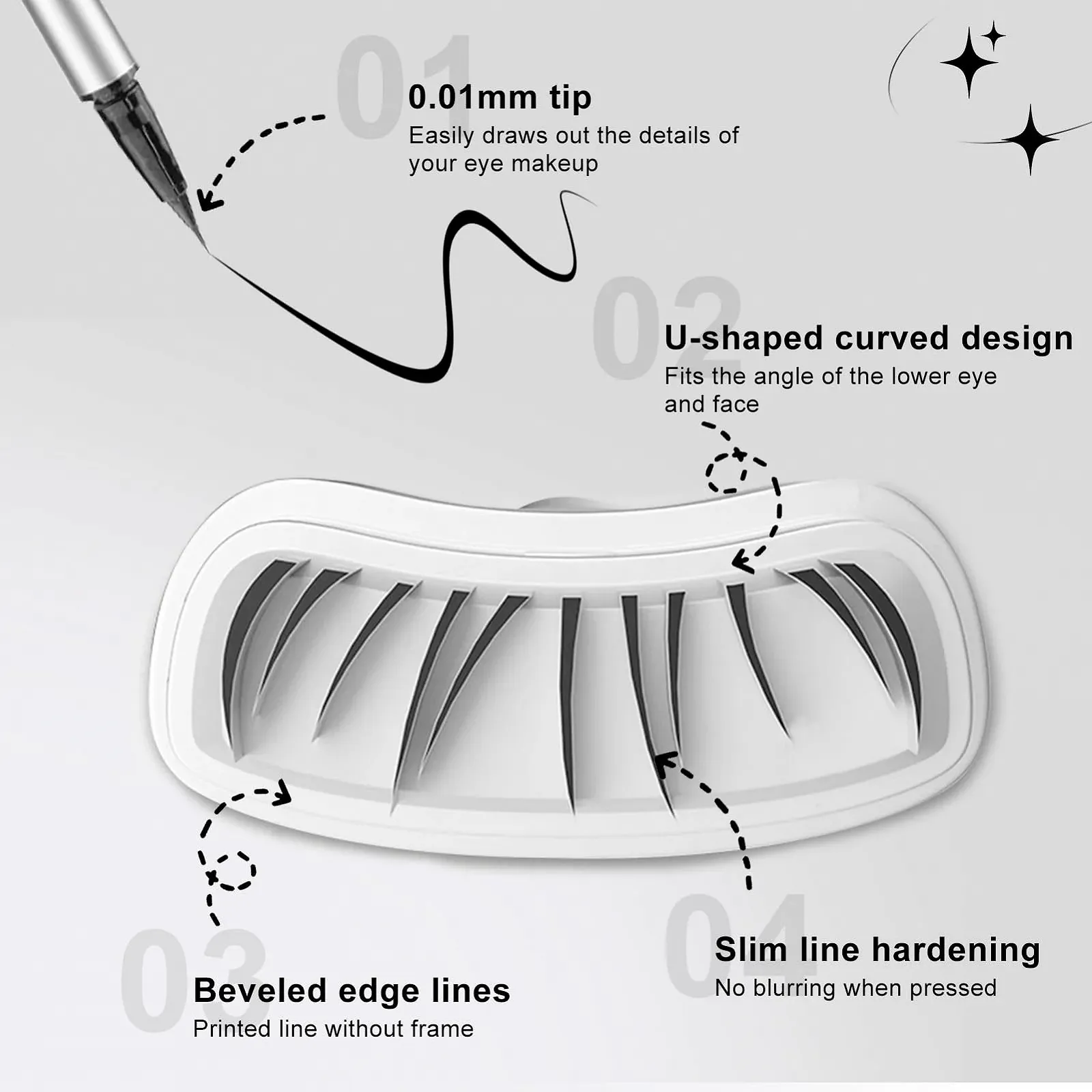 Штамп для нижніх вій з чорнилом та підводкою Eyeliner Stamp, двосторонній водостійка, фото №7 Штамп для нижніх вій з чорнилом та підводкою Eyeliner Stamp, двосторонній водостійка, фото №7