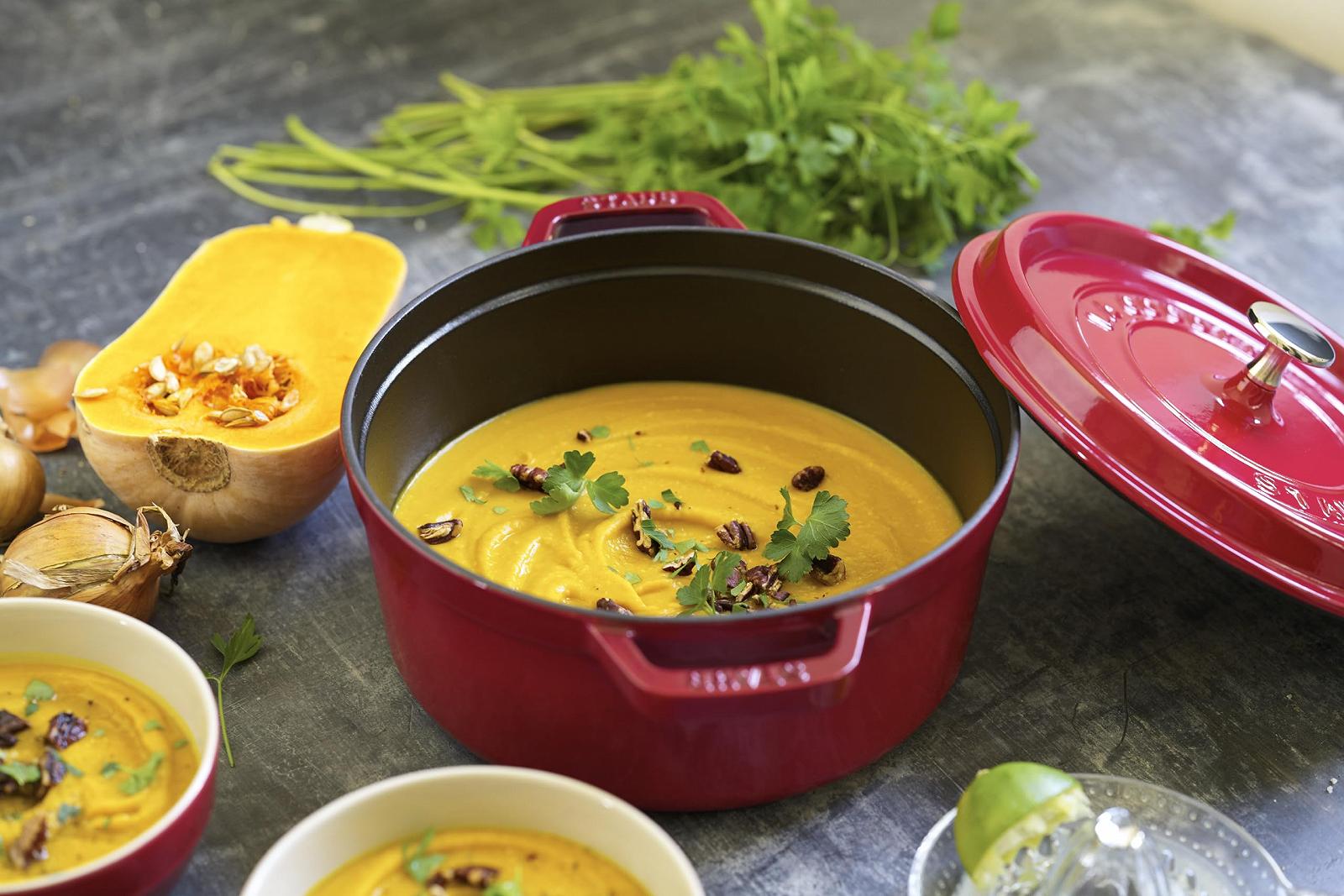 Жаровня Staub Чавунний кокот Навколо 24 см 3.7 л вишнево-червоний, фото №4