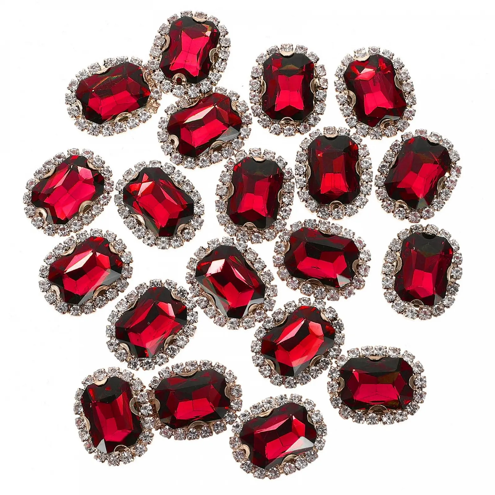 Стрази STOBOK для одягу 20 шт. Мідно-червоні, фото №1