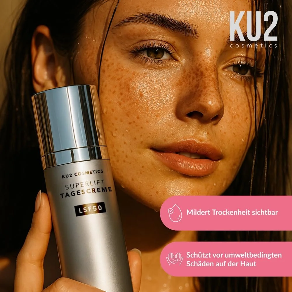 Денний крем KU2 Cosmetics Superlift Anti-Ageing SPF 50 Зволожувальний з мультигіалуроновою кислотою та вітаміном E 50 мл, фото №3 Денний крем KU2 Cosmetics Superlift Anti-Ageing SPF 50 Зволожувальний з мультигіалуроновою кислотою та вітаміном E 50 мл, фото №3
